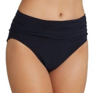 Magicsuit Solid Shirred Bikini Bottoms
